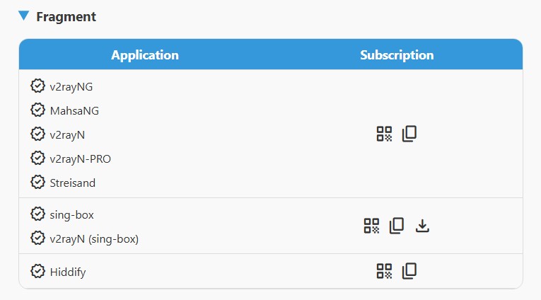 Fragment subscription